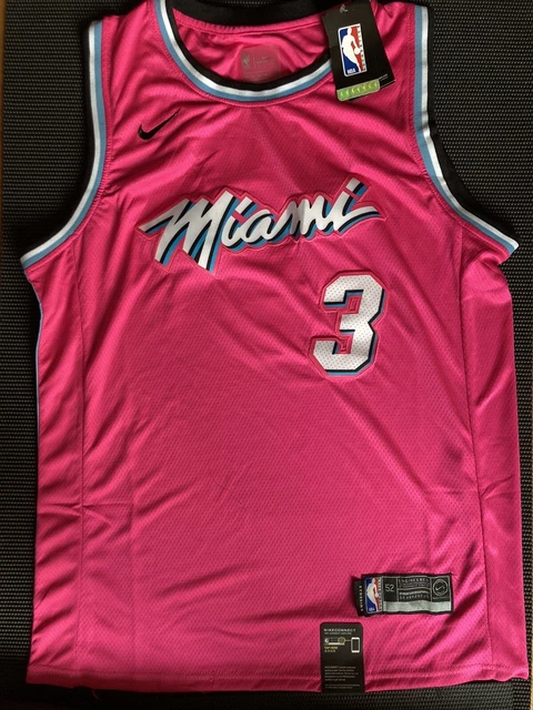 NEW Nike Miami Heat Dwyane Wade Vice City Pink NBA Basketball jersey Size 52