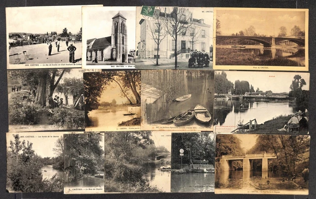 94 - Lot 13 CPA of CRETEIL - see scans and descriptions