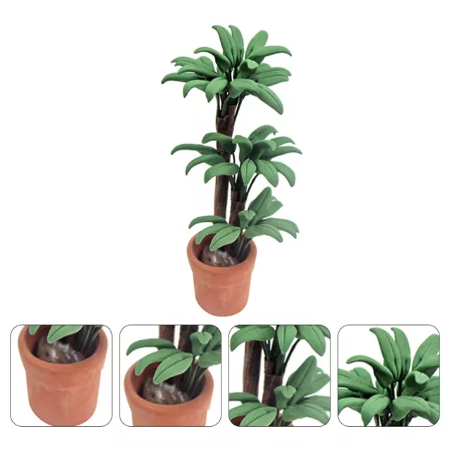 Mini-Topfpflanzen Miniaturen Puppenhaus Topfbaum Garden Plant Pots Kleiner