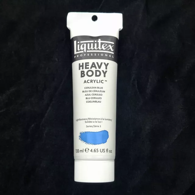 Liquitex 164 Cerulean Blue Heavy Body Acrylic Paint 4.65 oz (138 ml) Tube