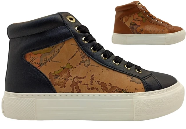 Scarpe per donna Alviero Martini 1Classe 1667 Geo sneakers alte casual alla moda