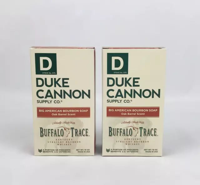 Duke Cannon Big American Bourbon Soap 10 oz - Lot of 2