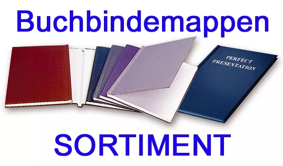 8 Thermo - Buchbindemappen, HardCover Thermobindemappen, Sortiment Thermomappen