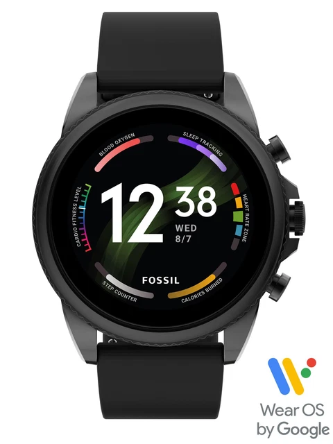 Fossil FTW4061 GEN 6 Smartwatch Uhr Herrenuhr Kautschuk schwarz