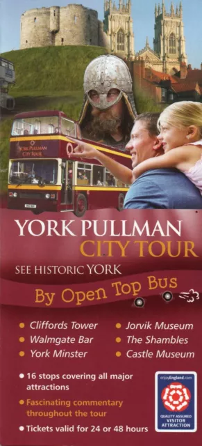 York Pullman Bus Company Bus Timetable - Historic York City Tour - February 2011
