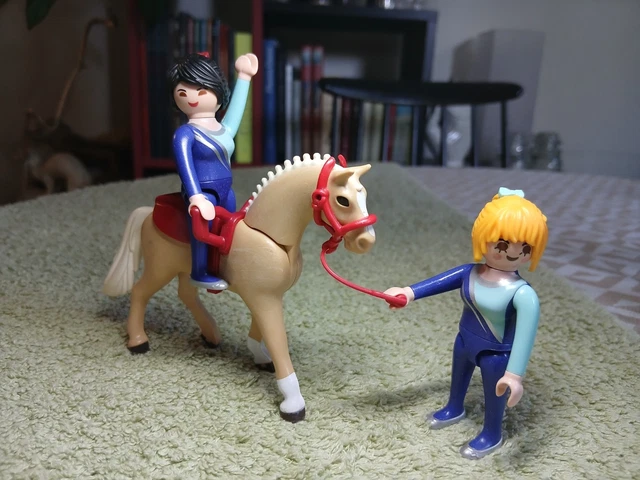 Cheval Playmobil Haflinger - Lot Avec Licol - Occasion - Pour Collection Ou Jeu