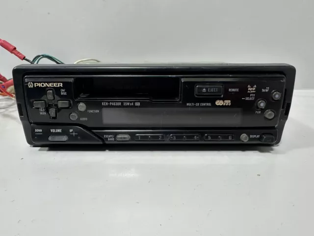 Vintage Pioneer LEH-P4630R Car Stereo Radio Cassette Player Untested