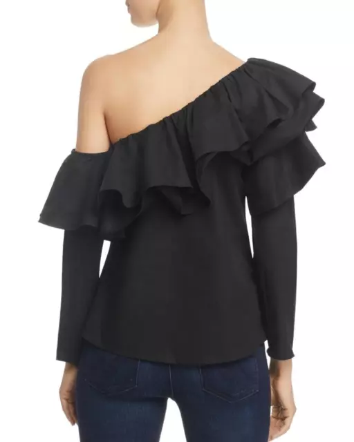 $85 Endless Rose Size XS Womens One Shoulder Ruffle Top A1769 2