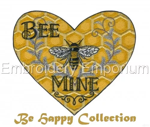 Bee Happy Collection - Machine Embroidery Designs On Usb 4X4 & 5X7