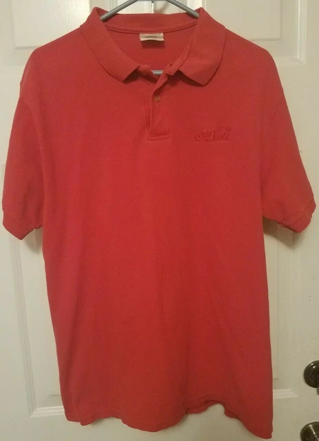 Coca Cola Statue of Liberty Centennial Sponsor Summer Thrills Polo L Shirt 1986