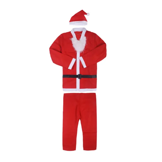 5 Pcs Santa Claus Costume Comfortable Decorative Christmas Carnival