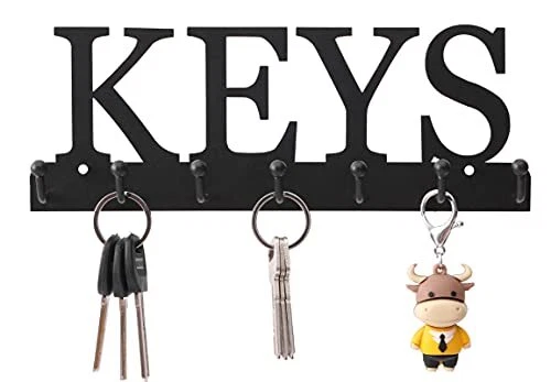 Key Holder Wall Mounted Key Hooks for Wall Decorative with 7 Hooks