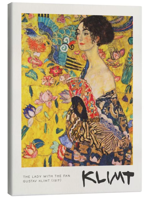 Leinwandbild Dame mit Fächer, 1917 - Gustav Klimt