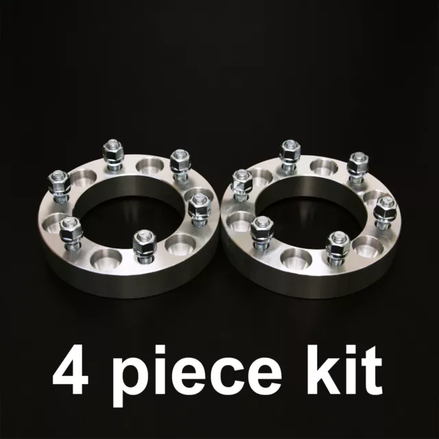 4pc 1.25" Wheel Spacers | 6x5.5 to 6x5.5 | 12x1.5 Studs | for GMC Dodge Hummer