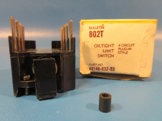 Allen Bradley 40146-032-53, 802T Oiltight Limit Switch, 4-Circuit Plug-In Style