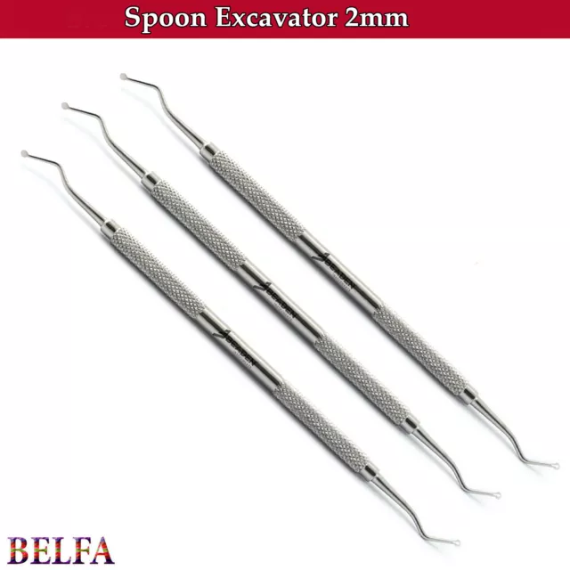 Dental Spoon Excavator Surgical Curettes Tooth Scraper Lab Instruments