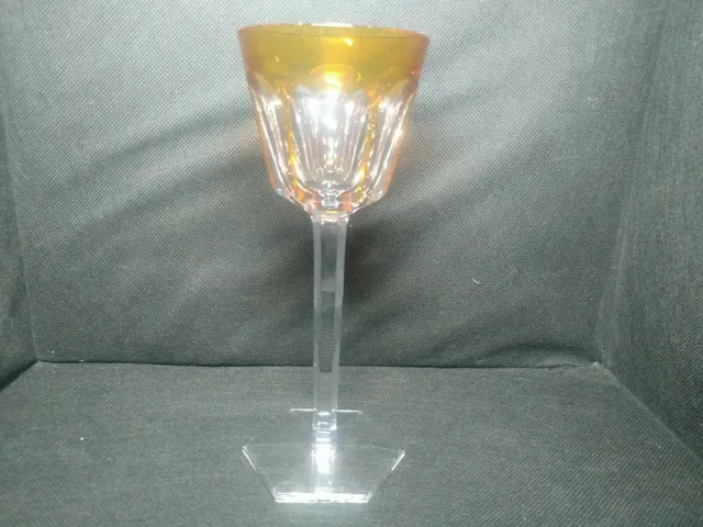 Baccarat Crystal Harcourt Rhine Wine Glass - Orange # 1 RRP £500