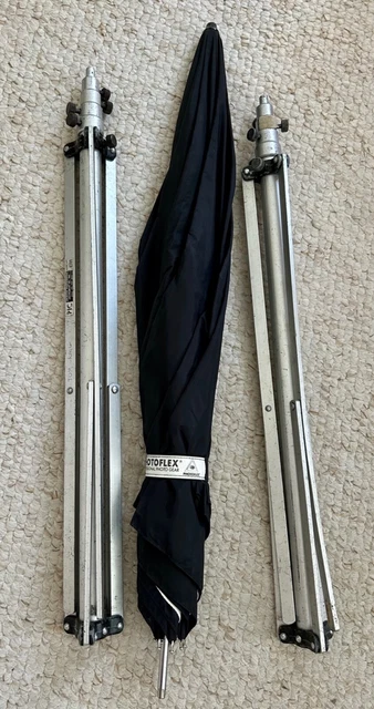 Kit Flash Photo D'occasion : 2 Pieds, Parapluie, 2 Rotules - Photoflex