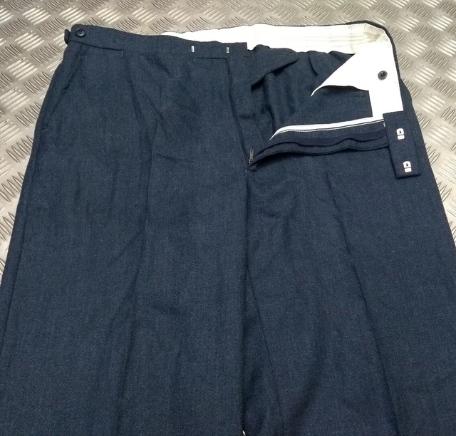British RAF Royal Air Force No.2 Blue Grey Dress Uniform Trousers In - Foto 7