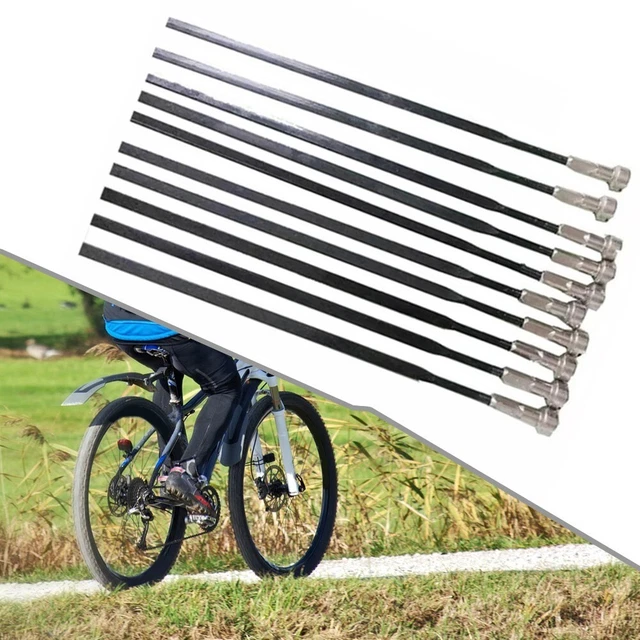 FLAT STRAIGHT PULL Bike Spokes Compatible with Different Bicycle Types