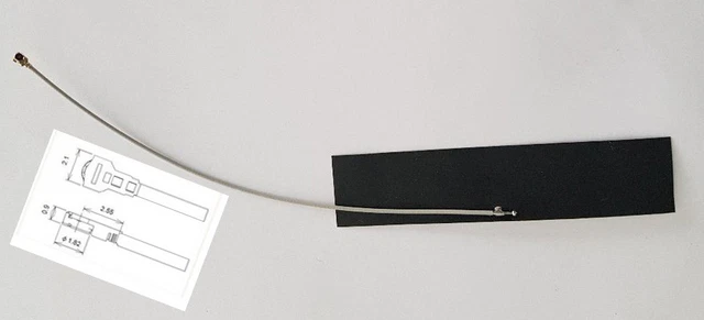 20cm IPEX FPC LTE UMTS 3G 4G 1800Mhz 2100Mhz 2600Mhz 900Mhz Antenne selbstkleben