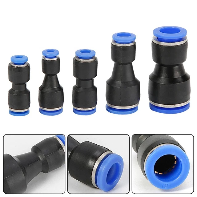 High Quality PG 2 Ways Pneumatic Quick Fitting for Air Connectors Blue + Black