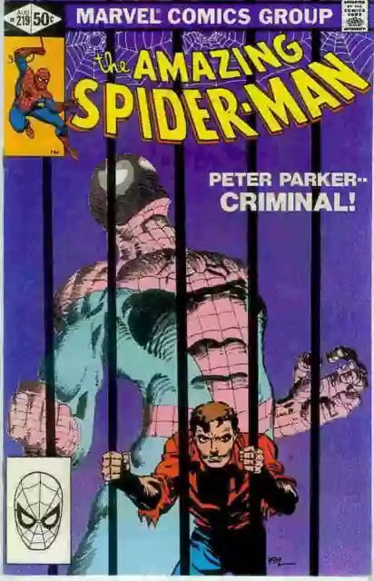 Amazing Spiderman # 219 (Frank Miller-cover) (USA,1981)