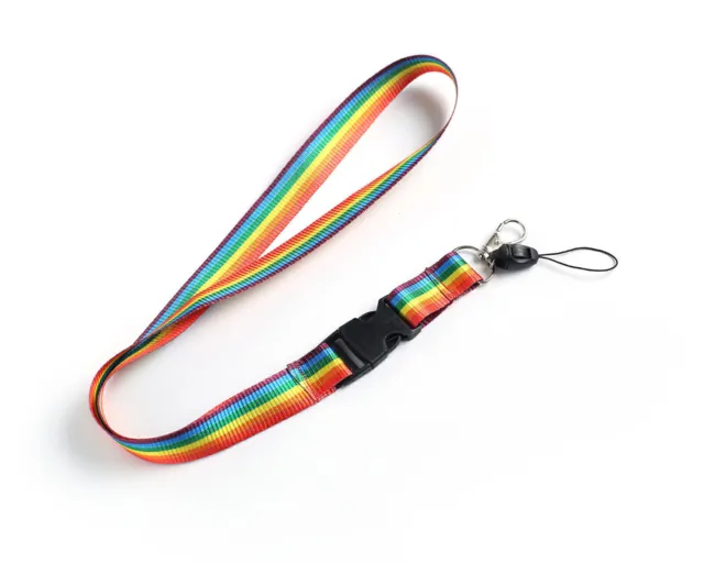 Rainbow Lanyards Neck Strap Gay Pride for ID Card Badge Wholesale LGBT LGBTQ