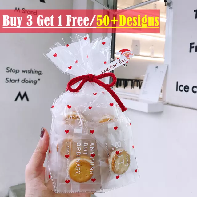 10-50X Wedding Birthday Christmas Halloween Candy Cookie Biscuit Party Gift Bags