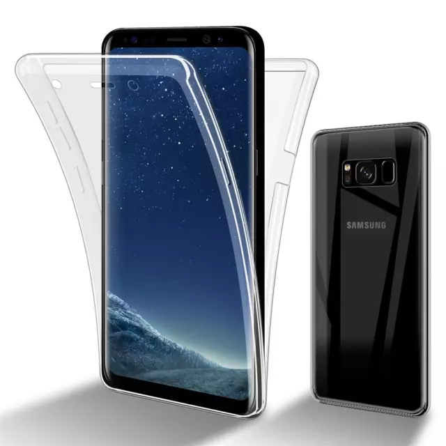 Hülle für Samsung Galaxy S8 PLUS Handy Case Cover Fullcover Display Schutzhülle