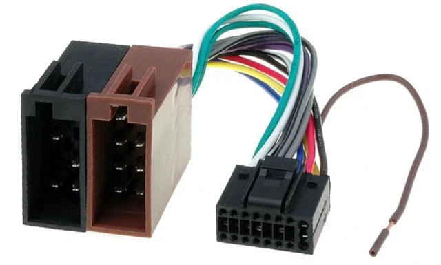 Câble Adaptateur ISO 16 Pins Pour Autoradio Kenwood - Compatible KDC, KRC, DPX Series