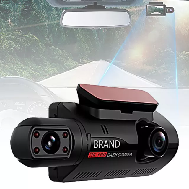 1080P Front and Rear Dual Lens Car Dash Cam Recorder G Sensor DVR Camera HU