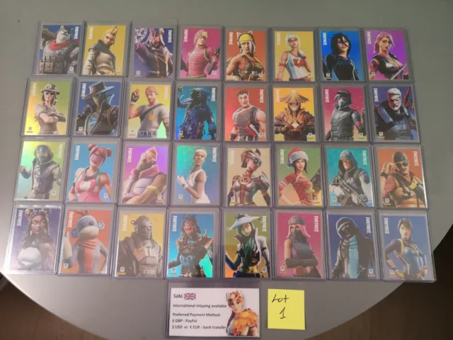 32x Fortnite 2020 Panini Series 2 italy Holo Cards Mixed Near Mint To Mint LOT 1