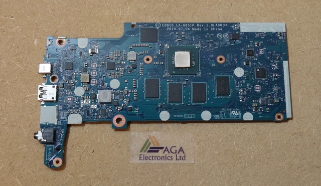 DELL 3100 MODEL P29T Chromebook Motherboard. P/N: EDB10 LA-G851P ...