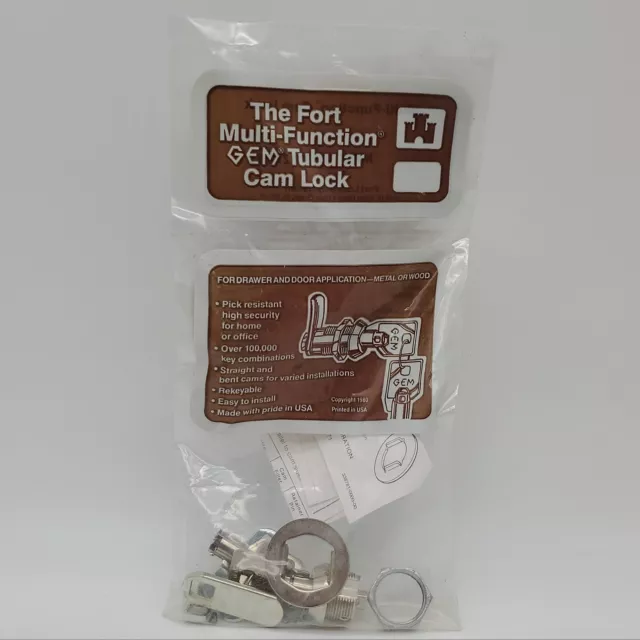 Fort Tubular Cam Lock Multi-Function MFW 1038 7 Pin Keyed Alike 27380 NOS
