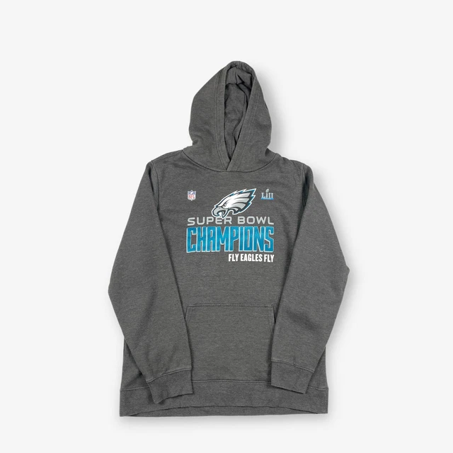 NFL Philadelphia Eagles Super Ciotola Champions 2017 Felpa Grigio (XL)