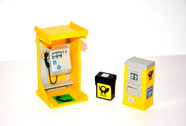 PLAYMOBIL FIGURINE FACTEUR ANCIEN 3309 COURRIER DHL CHARIOT BUREAU DE