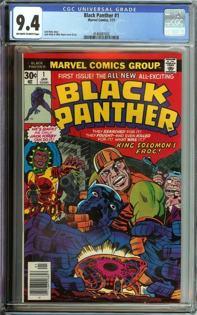 Black Panther #1 Cgc 9.4 Ow/Wh Pages // Jack Kirby Story/Cover/Art