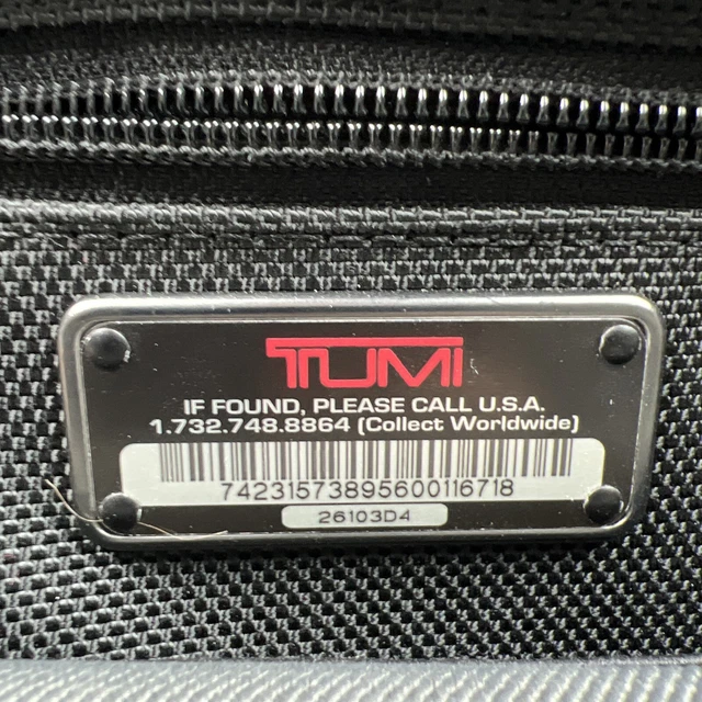 TUMI Alpha Deluxe Expandable Wheeled Rolling Briefcase Bag Black w/Laptop Insert 3