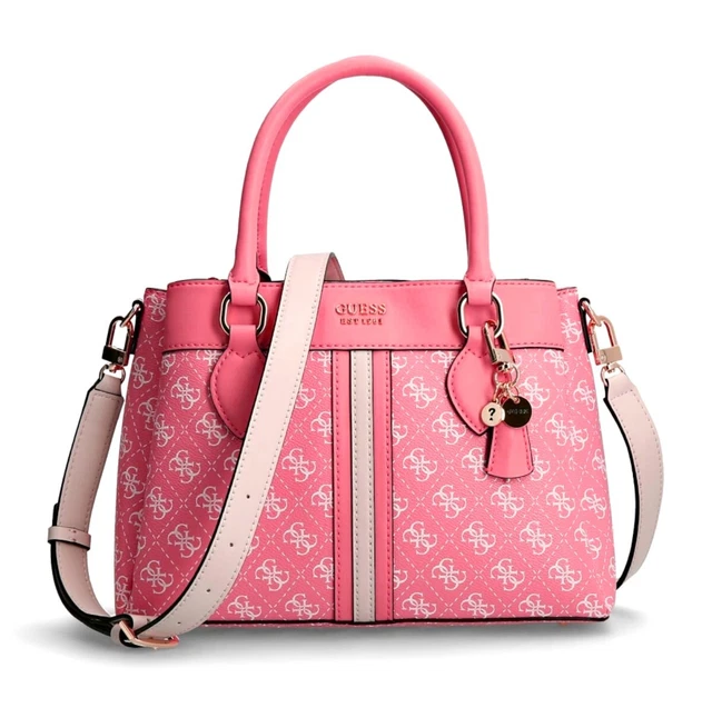 GUESS Kasinta Triple Cartera Albaricoque Multi, Bolso Mujer de Mano con Asas