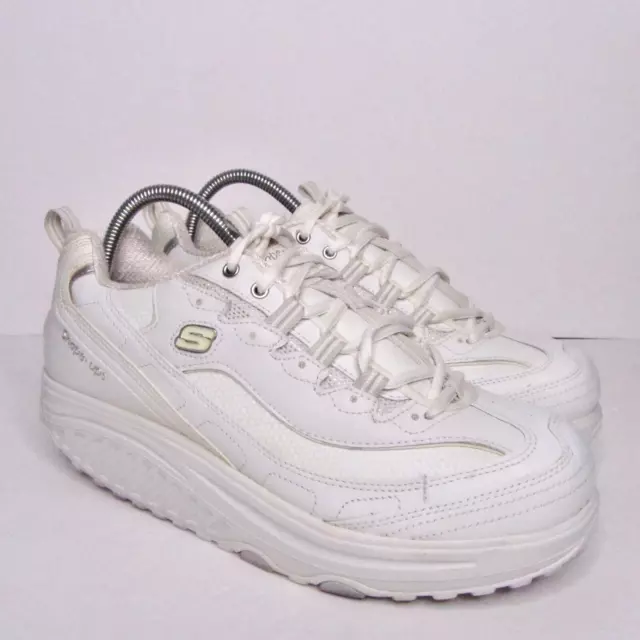 Women's Skechers Shape Ups, 11800 White Silver Walking Toning Shoes Size 8  RARE