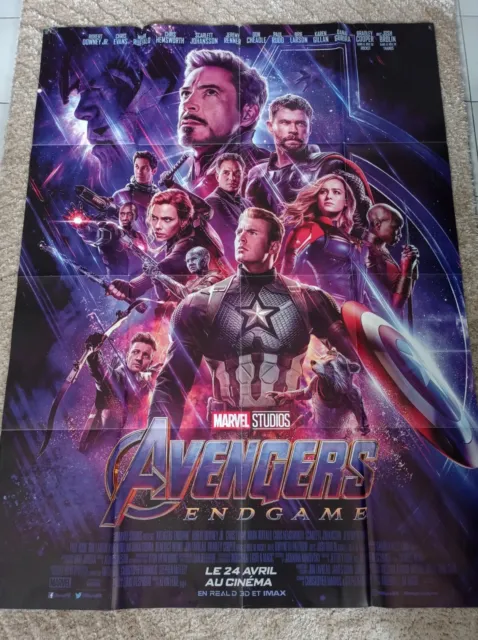 AVENGERS ENDGAME Affiche Cinéma Originale ROULEE 120x160 Movie Poster