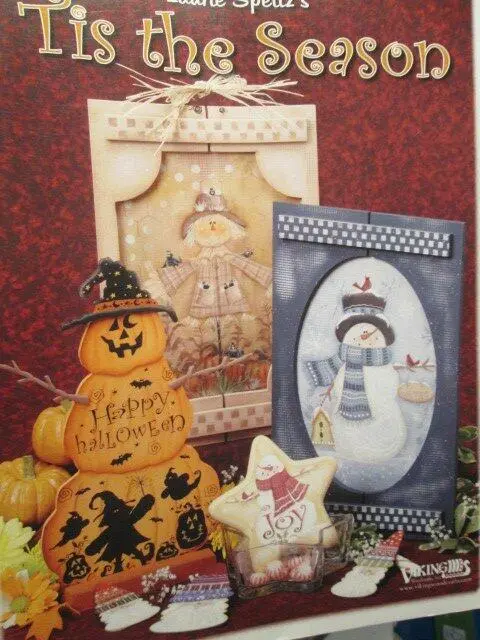 Tis The Season Painting Book-Speltz-Halloween Pumpkin Man, Wreath, Door Crown, W