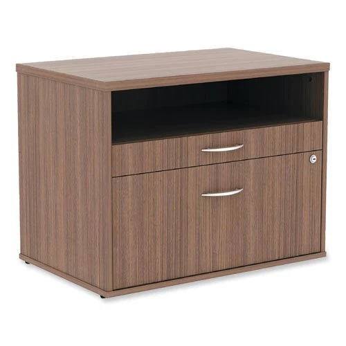 Alera Open Office Series Low File Cabinet Credenza, Walnut (ALELS583020WA)