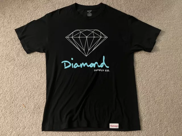 Diamond Supply Co. Mens Large Black Short Sleeve T-shirt  