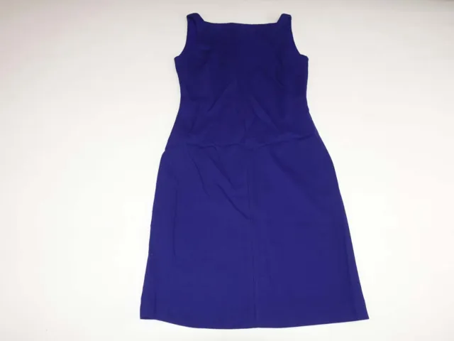 Sara Campbell Women's Sleeveless Sheath Dress Size 6 NWOT Royal Blue 100% Wool
