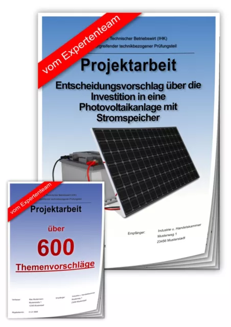 Technischer Betriebswirt TBW Projektarbeit & Präsentation IHK  Photovoltaik +