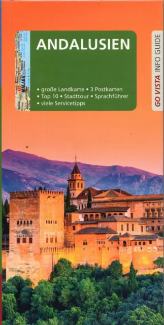 REISEFÜHRER ANDALUSIEN 2022/23 mit Granada Malaga + GROSSE LANDKARTE AKTUELL NEU