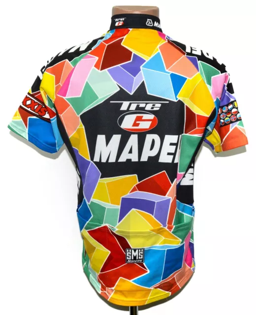 Camicia Bicicletta Mapei Team Maglia Sms Santini Taglia Xl Adulto 2