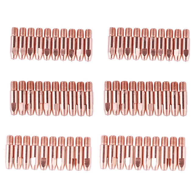 20 pz ugelli per saldatura torcia a gas MIG TIG punte connettore contatto saldatura di consumo